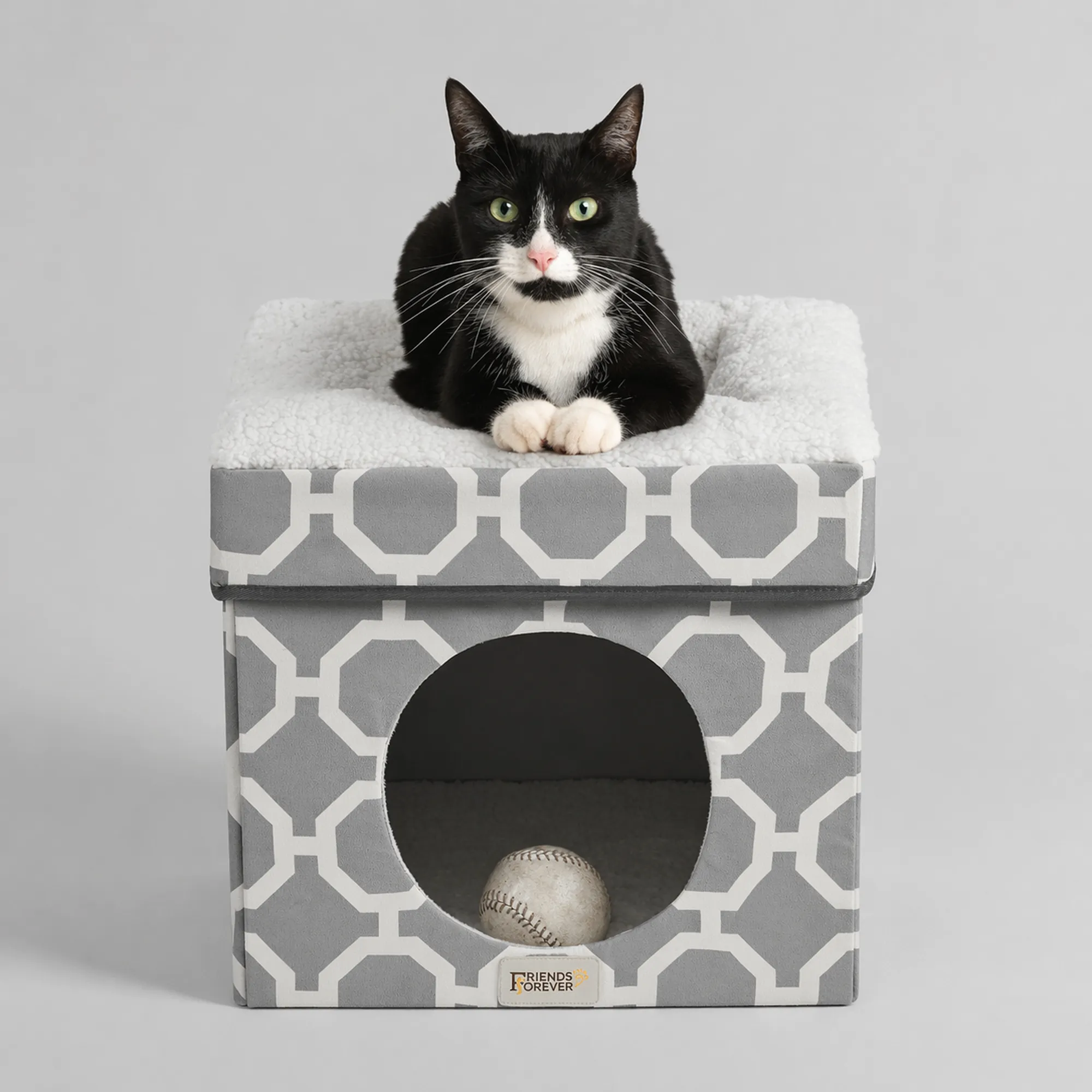 Taylor Cat Ottoman - Unisuede product