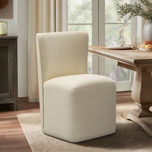 Vela Dining Chair with Castors - Cream product