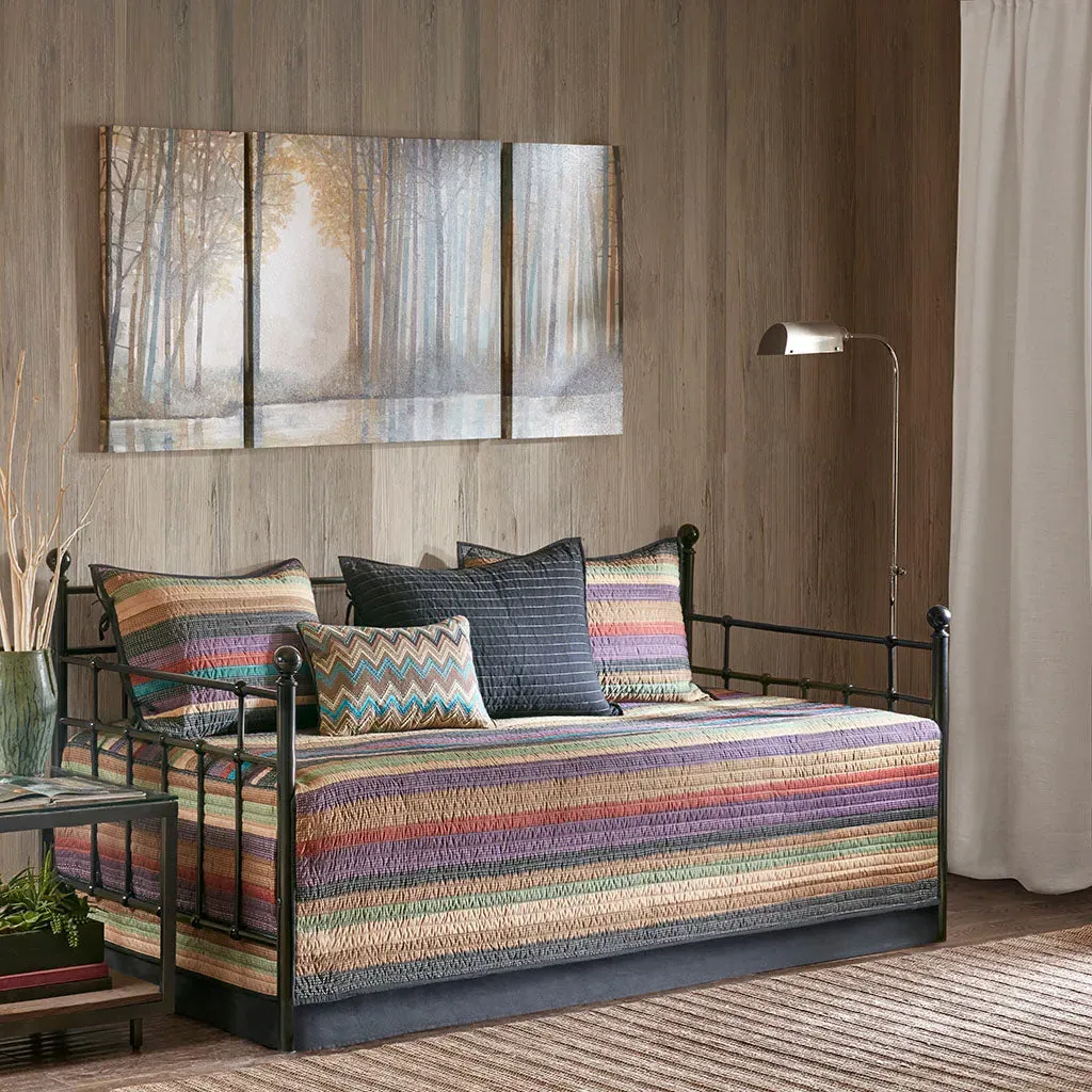 Yosemite 6-Piece Reversible Daybed Cover Set - Multicolor, Microfiber product