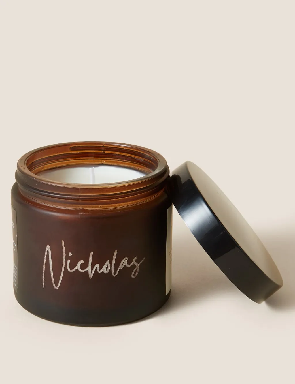 Apothecary Personalised Calm Scented Candle - Amber product