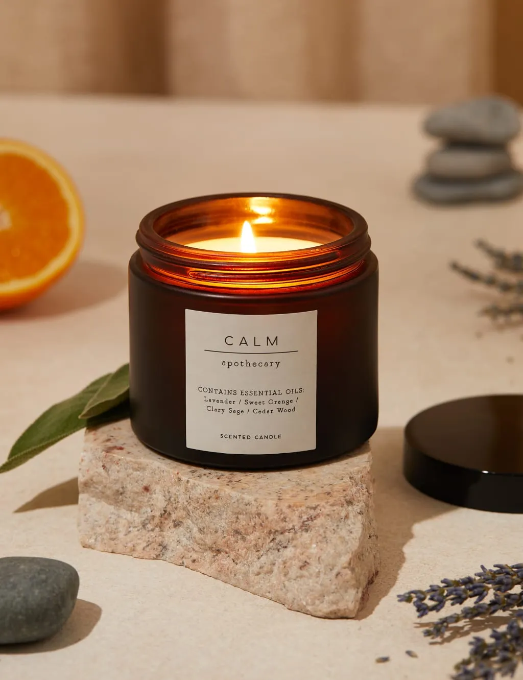 Calm Scented Candle - Amber product