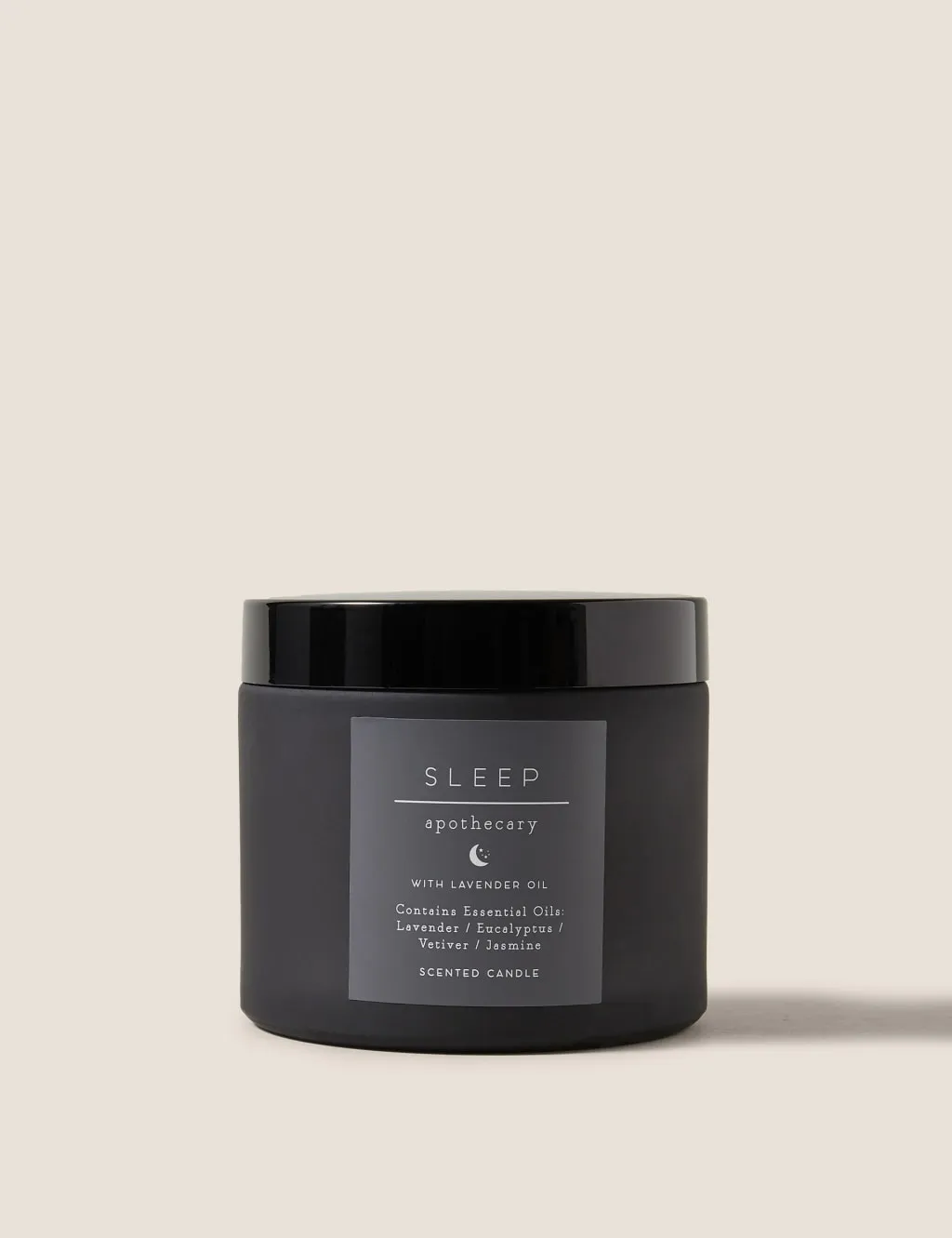 Sleep Single Wick Scented Candle - Grey, Glass product