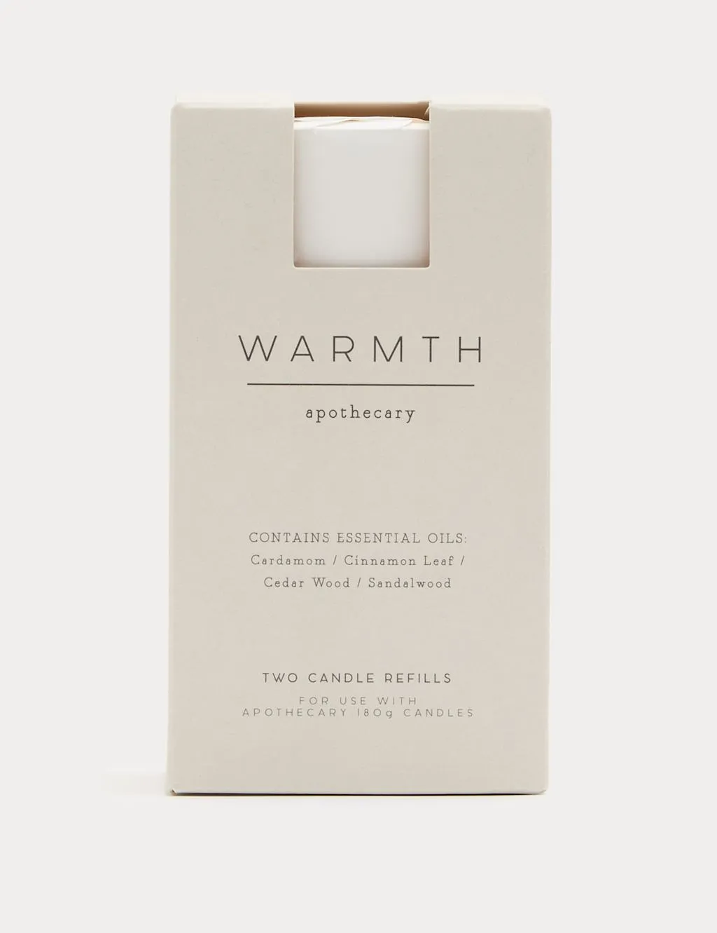 Warmth Set of 2 Candle Refills - White product