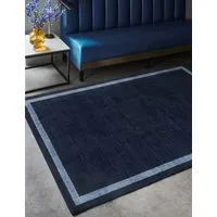 Albi Rectangular Rug - Blue, Wool alternate view