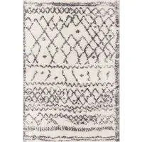 Alto Moroccan Shaggy Rug - Cream Mix, Acrylic alternate view