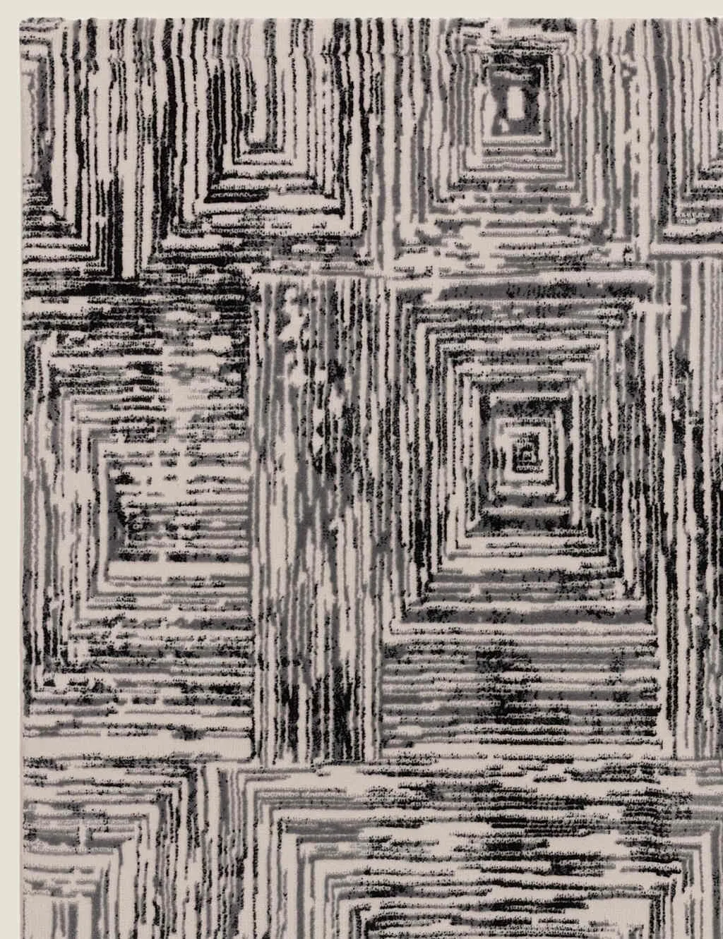 Kuza Portrait Woven Rug - Grey product