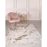 Aurora Abstract Distressed Pile Rug - Blush alternate view