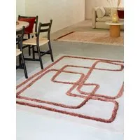 Matrix Rectangular Rug - Brown, Wool Blend alternate view