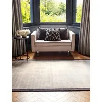 Blade Area Rug with Border Detail - Charcoal alternate view