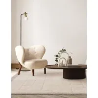 Fes Large Textured Rug with Fringe - Ivory alternate view