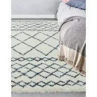 Alto Moroccan Shaggy Rug - Ivory alternate view
