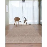 Noah Pure Wool Rectangular Rug - Beige alternate view