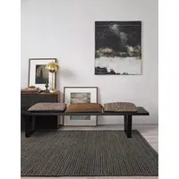Oakley Rectangular Rug - Charcoal, Jute alternate view