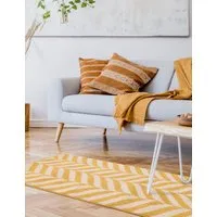 Muse Chevron Rug - Yellow, Synthetic alternate view