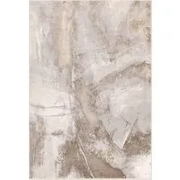 Stellar ST02 Abstract Brushstroke Rug - Beige, Polypropylene alternate view