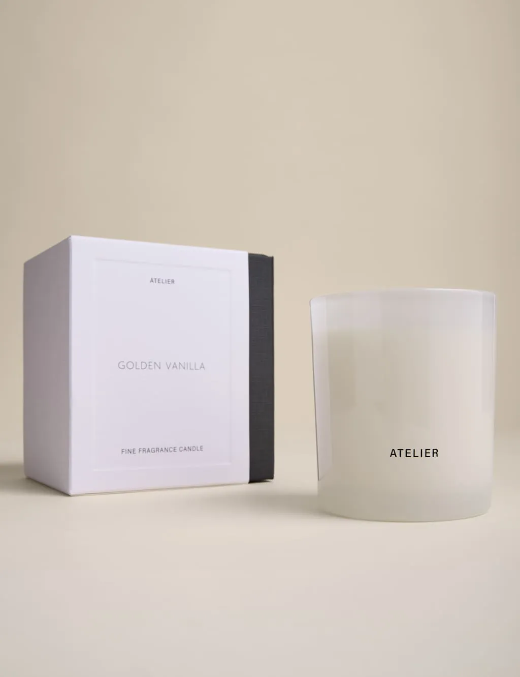 Golden Vanilla Scented Candle - Black product