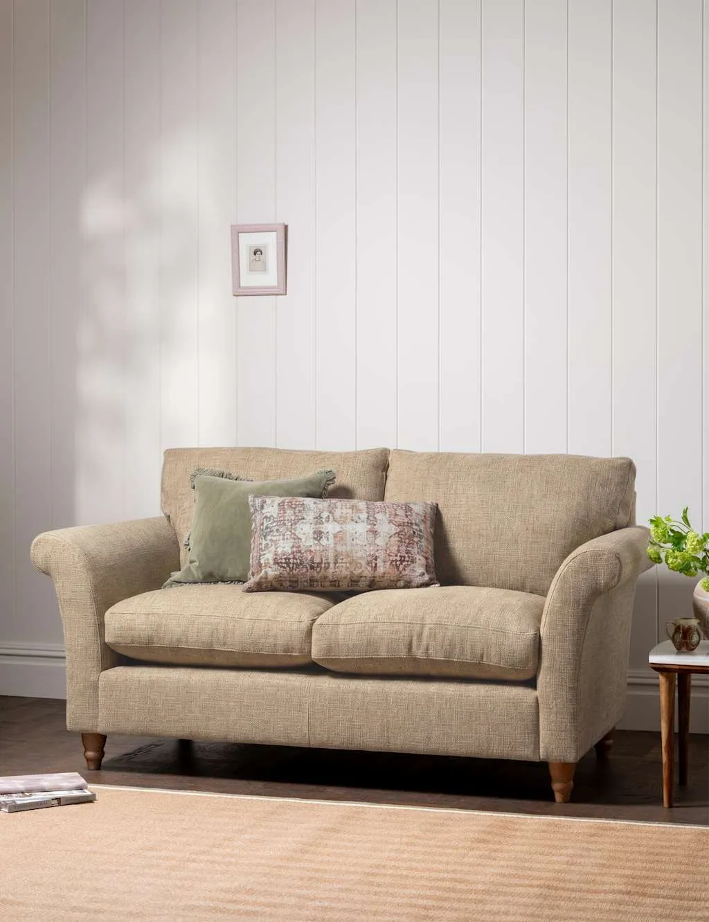 Amelie 2-Seater Sofa - Taupe, Fabric product