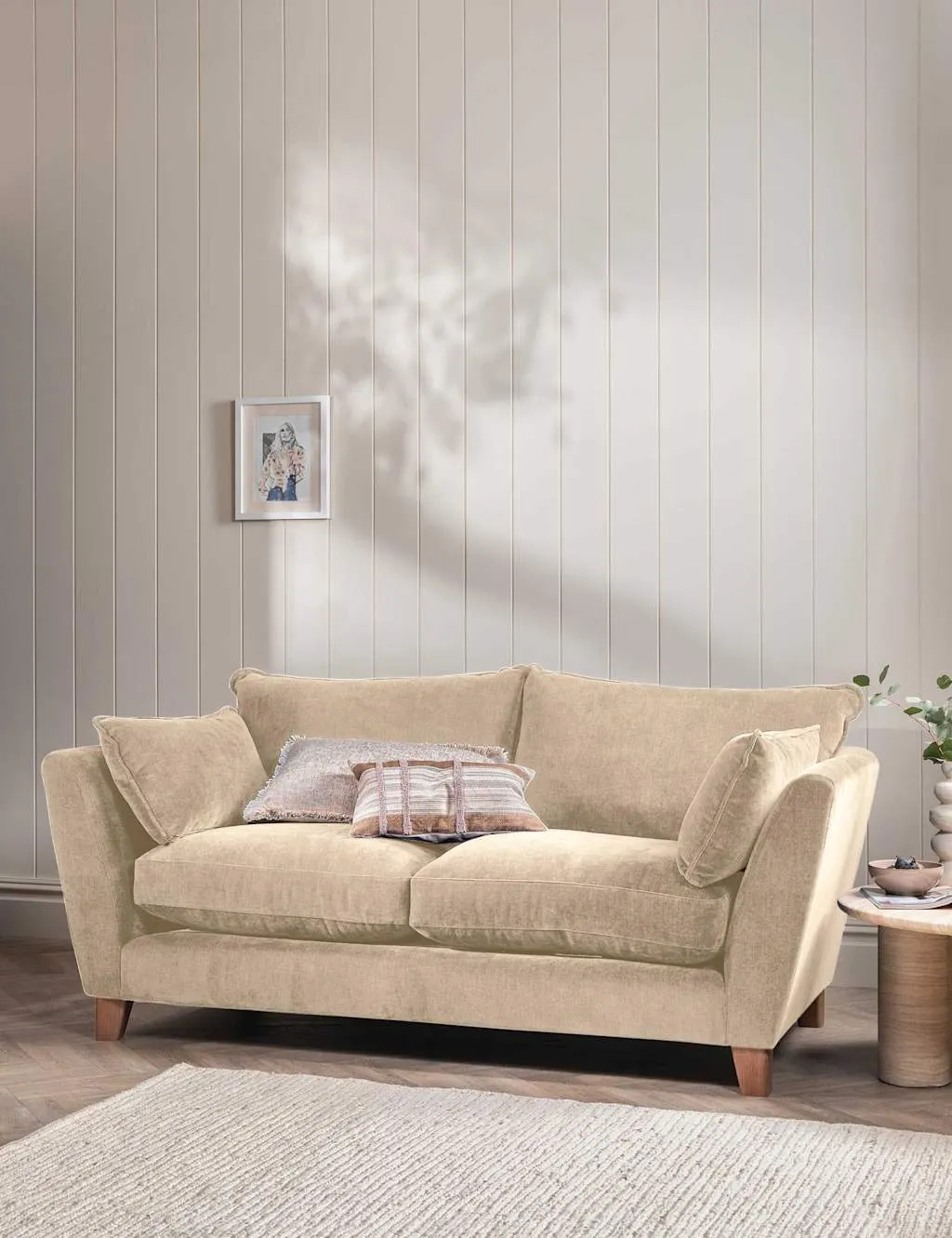 Irving Large 3 Seater Sofa - Neutral, Chenille product