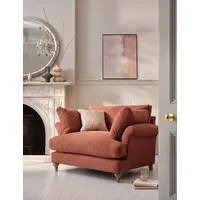 Isla Snuggle Chair - Dark Red alternate view