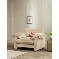 Orson Snuggle Chair - Neutral, Chenille alternate view