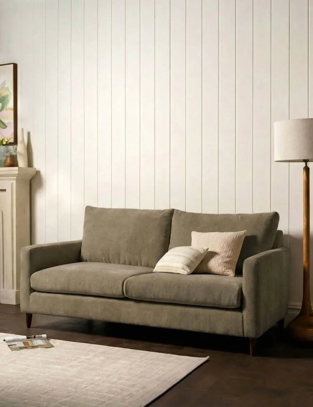 Todd 2 Seater Sofa - Olive, Chenille product