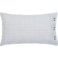2 Pack Pure Cotton Geometric Pillowcases - Grey alternate view