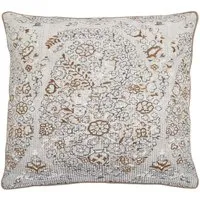 Alba/Maira Pure Cotton Cushion - Cream Mix alternate view
