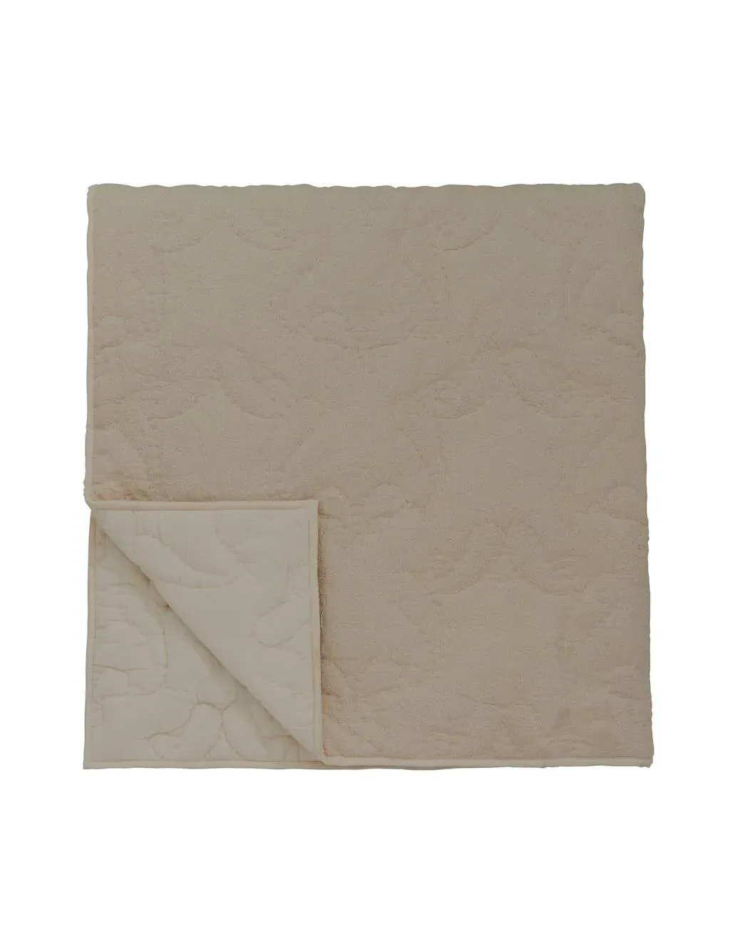 Avero Pure Cotton Matelassé Throw - Sand product