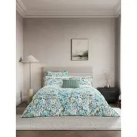 Azmi Floral Bedding Set - Blue Mix, Pure Cotton alternate view