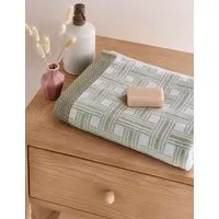 Rana Geometric Towel - Green Mix alternate view