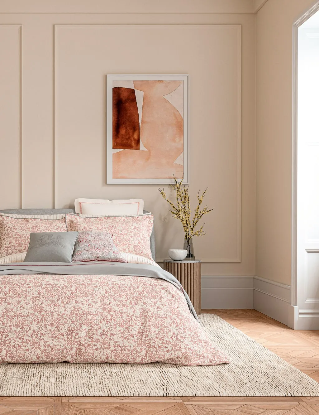 Celina Bedding Set - Coral, Cotton Modal product