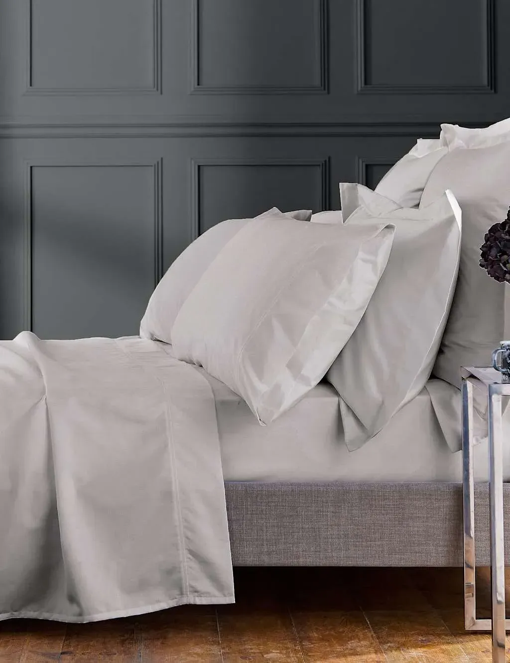 Egyptian Cotton 1000 Thread Count Fitted Sheet - Silver product