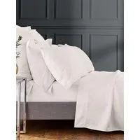 Egyptian Cotton 1000 Thread Count Flat Sheet - Light Cream alternate view