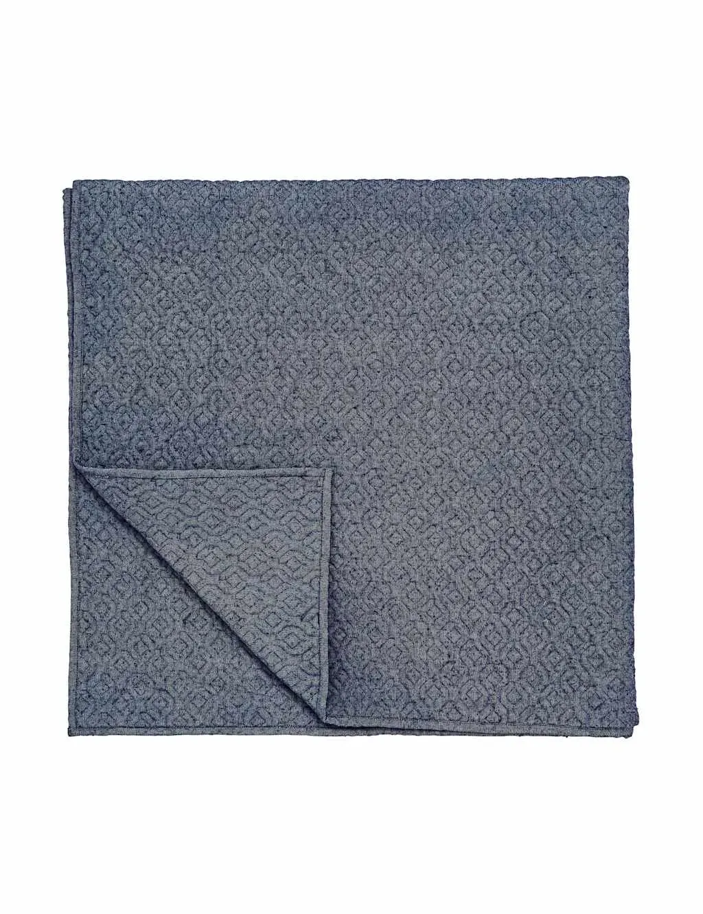 Elara Quilted Throw - Blue, Cotton product