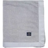 Ellis Pure Wool Herringbone Throw - Silver Mix alternate view