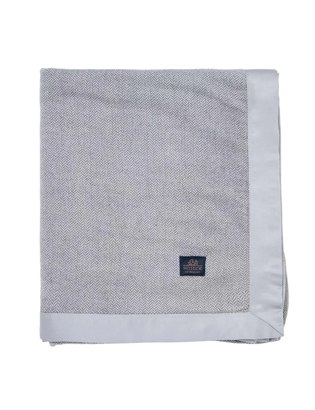 Ellis Pure Wool Herringbone Throw - Silver Mix product