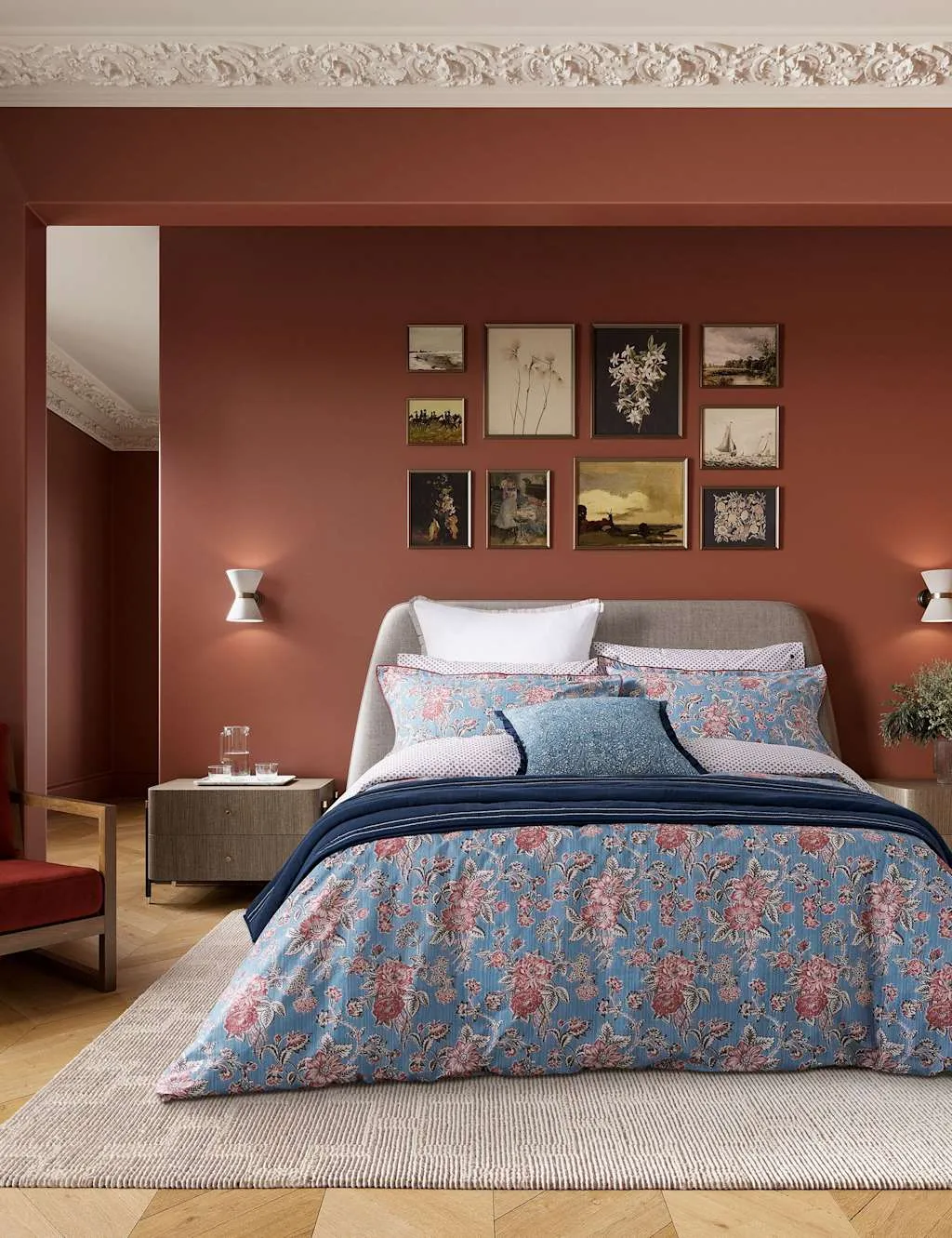 Emmeline Bedding Set - Blue Mix, Pure Cotton product