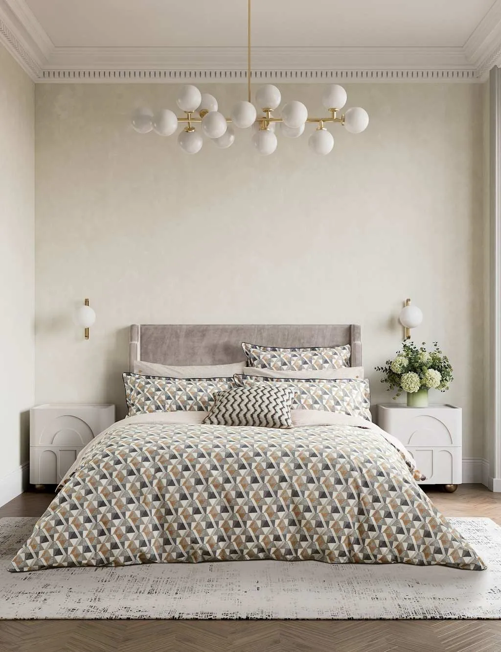 Harun Bedding Set - Charcoal Mix, Pure Cotton product