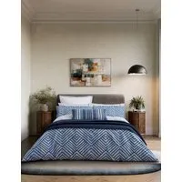 Kayah Reversible Bedding Set - Indigo, Pure Cotton alternate view