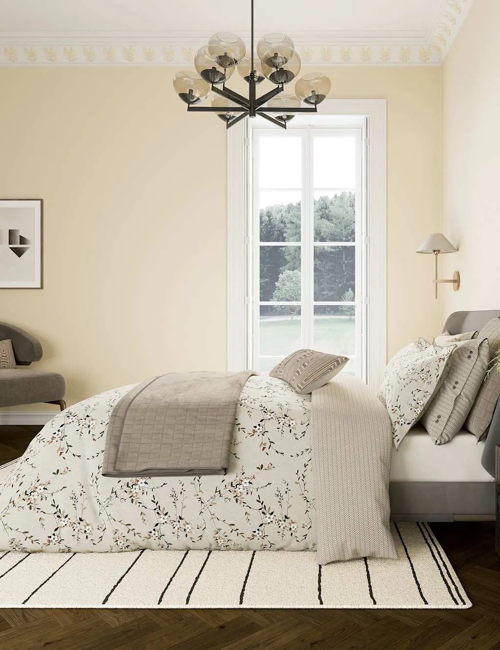 Rana Bedding Set - Cream Mix, Pure Cotton product