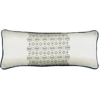 Elara Geometric Rectangle Cushion - Blue Mix alternate view