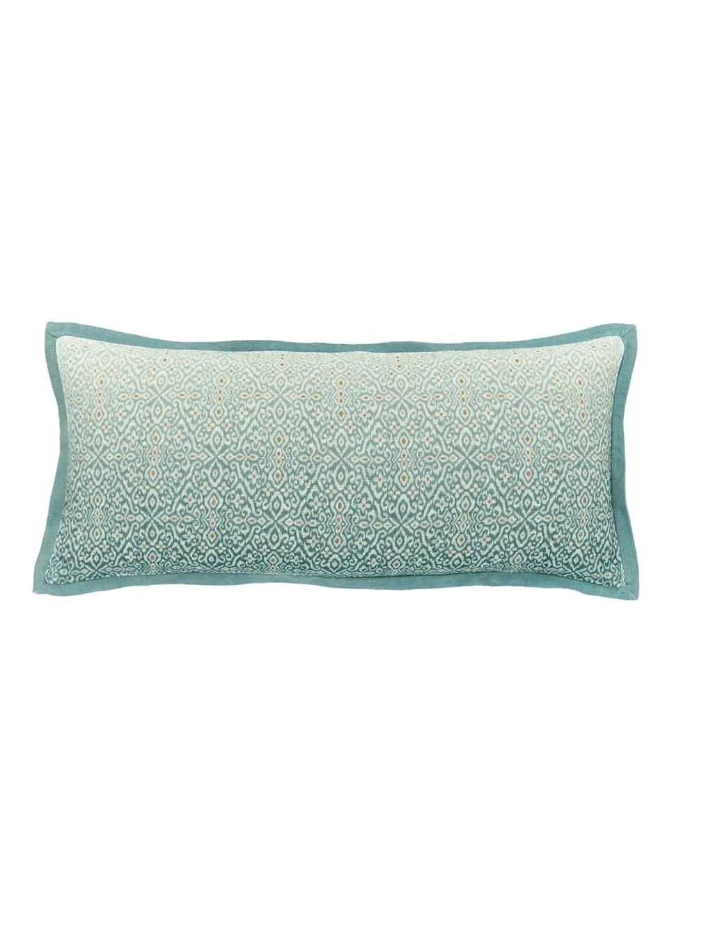 Addison Geometric Rectangle Cushion - Teal Mix product