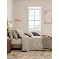 Umma Cotton Sateen Bedding Set - Charcoal alternate view