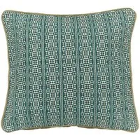 Azmi Geometric Square Cushion - Teal Mix alternate view