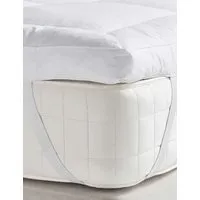 Down Alternative Mattress Topper - White, Cotton alternate view
