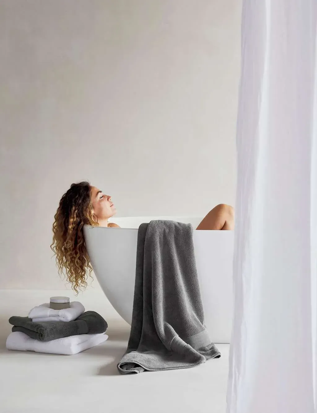 Pure Cotton Bath Towel - Dark Grey product