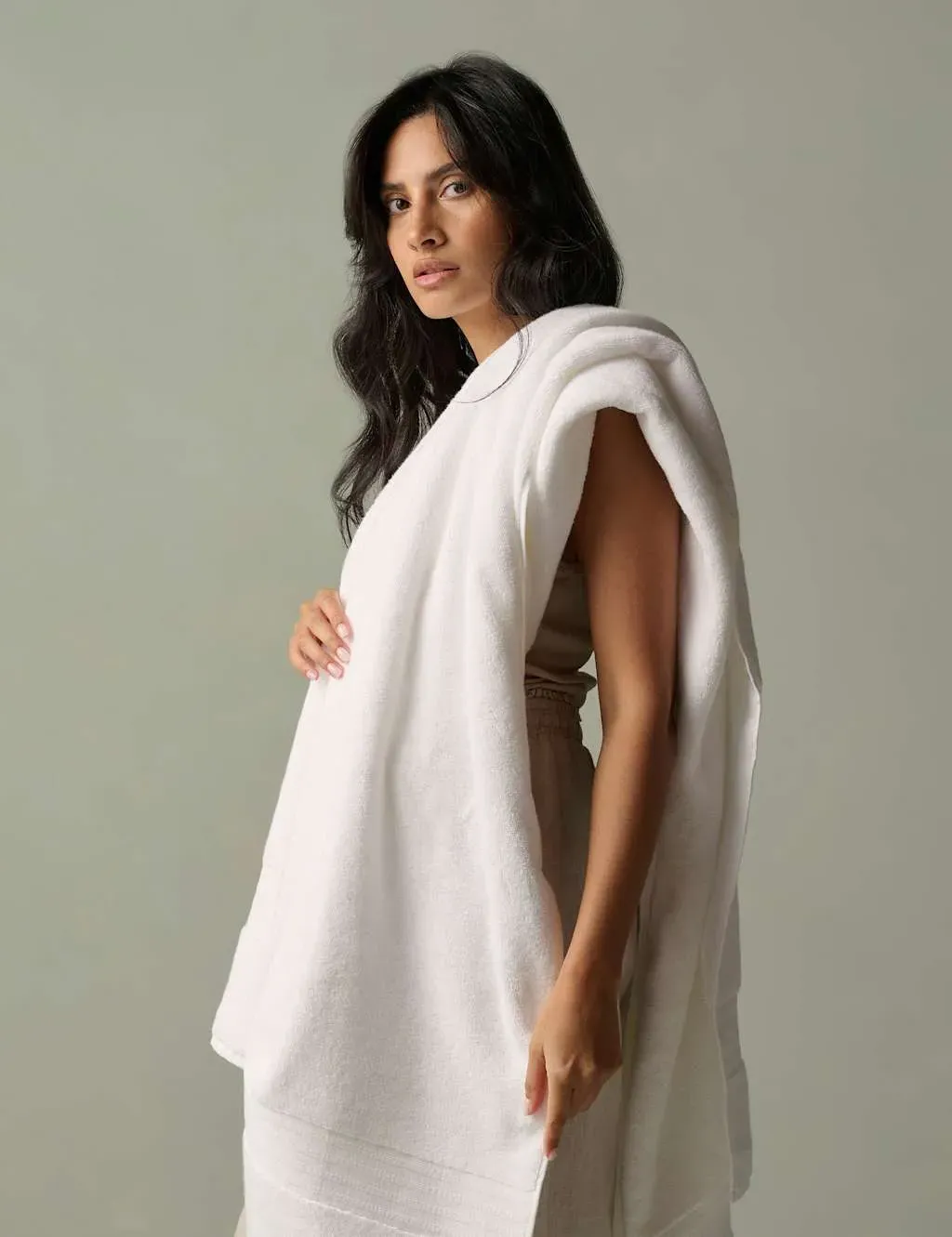 Pure Cotton Bath Towel - White product