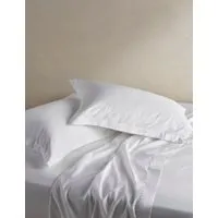 Pure Cotton Deep Fitted Sheet - White alternate view