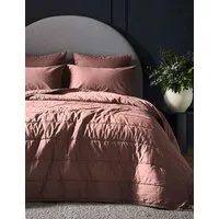 Pure Cotton Quilted Throw - Medium Red alternate view
