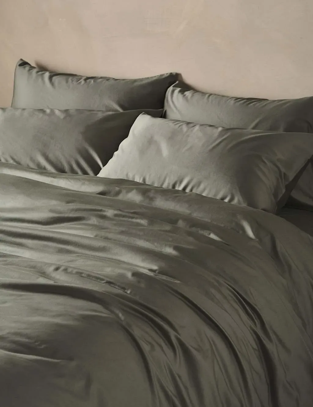 Pure Cotton Sateen Fitted Sheet - Khaki product